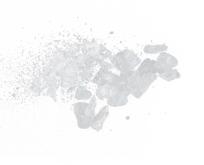 Ice Cubes explosion flying, crystal clear ice wave floating, fall down in air. Ice Brick crack cube is frozen water healthy thirsty. Black background Isolated high speed shutter, freeze stop motion