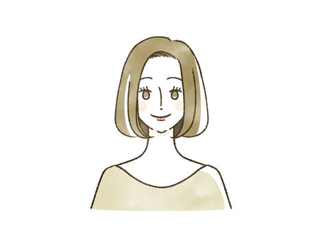 笑顔の女性