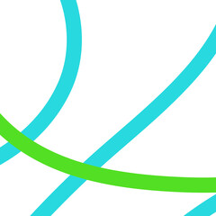 Blue Orange Green Lines Abstract Background 