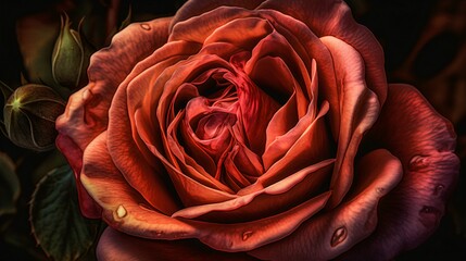 The Rose, A Masterpiece of Realistic Photography and Octane Rendering, Capturing Intricate Details and Rich Colors. Generative AI