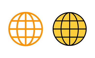 Web icon set for web and mobile app. go to web sign and symbol. web click icon. Global search icon