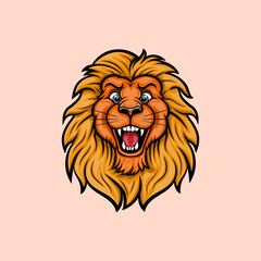 lion head illustration