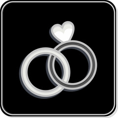 Icon Ring. related to Family symbol. simple design editable. simple illustration