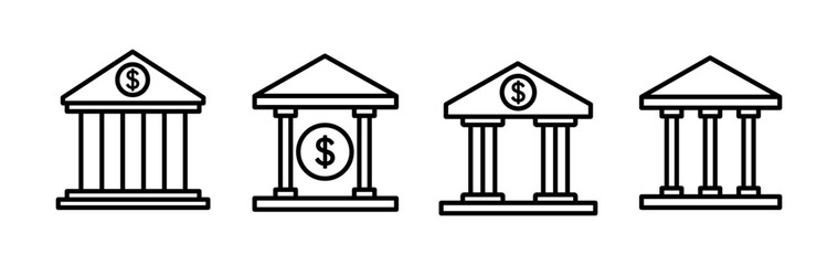 Bank icon vector. bank icon symbol