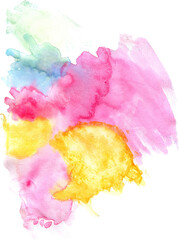 Multi-color Watercolor Element