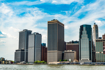 Fototapeta premium new york downtown architecture city skyscraper of manhattan with modern skyscraper cityscape in midtown