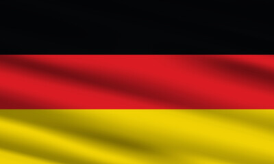 germany national flag 3d waving background