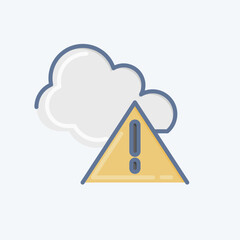 Icon Environment Alert. related to Environment symbol. doodle style. simple illustration. conservation. earth. clean