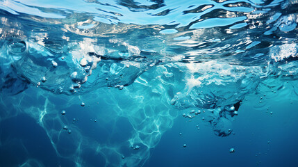 Blue fresh water background