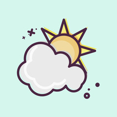 Icon Day Time. related to Environment symbol. MBE style. simple illustration. conservation. earth. clean