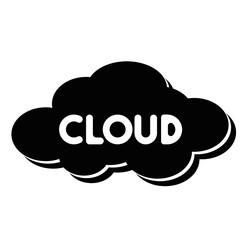 cloud computing concept illustration, cloud