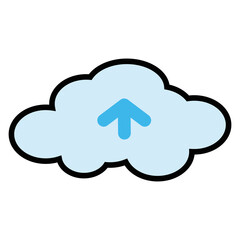 cloud computing concept illustration, cloud