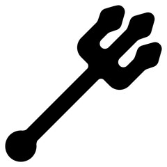 trident icon with glyph style and 64 px base. Suitable for website design, logo, app, ui and etc.	