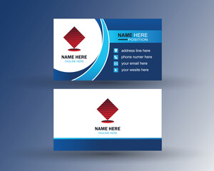 clean vector business card design