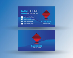 minimalist vector business card design template