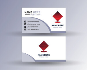 minimalist vector business card design template
