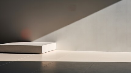 Obraz premium Empty interior room with lighting by generative AI illustration.