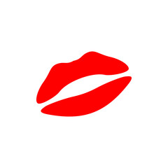 Vector icon of the lips