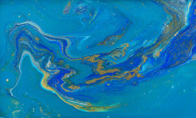 Beautiful Artwork Blue Hand Drawn Pattern