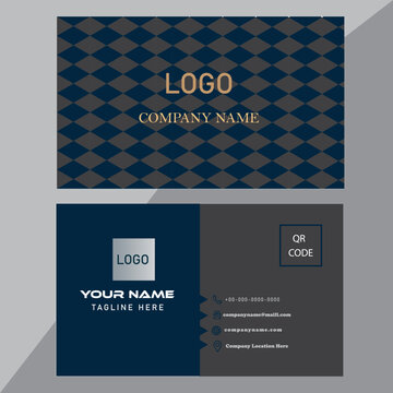 Creative business card using illustrator. simple design and collour
