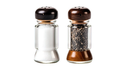 salt and pepper shakers isolated on white background
