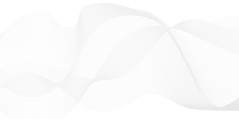 Abstract white blend waves lines and technology background. Modern white flowing wave lines and glowing moving lines. Futuristic technology and sound wave lines background.