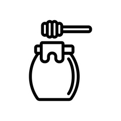 honey icon line style vector