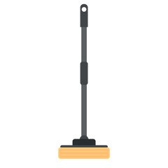 Isolated colored mop cleaning icon Vector