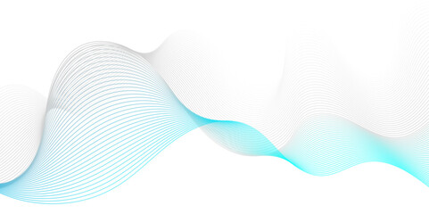 Abstract blue blend flowing wave digital technology lines background. Modern glowing moving lines design. Modern blue moving lines design element. Futuristic technology concept. Vector illustration.