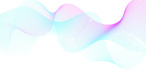 Abstract blue blend flowing wave digital technology lines background. Modern glowing moving lines design. Modern blue moving lines design element. Futuristic technology concept. Vector illustration.