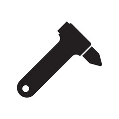 Emergency Hammer or Car Glass breaker icon