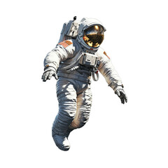 Fototapeta na wymiar astronaut isolated on transparent background, Generative ai