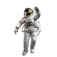 astronaut isolated on transparent background, Generative ai - obrazy, fototapety, plakaty