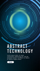 Hi-tech digital technology futuristic circuit digital. Abstract futuristic curve digital line design.Modern futuristic design.Digital landscape pattern technology.Vector illustration.