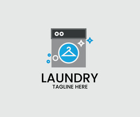 Washing machine for laundry logo