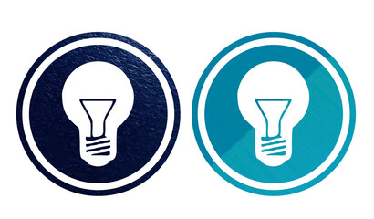 Blue Lamp icon symbol with texture