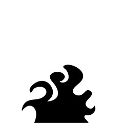 Fototapeta premium Fire vector icon in cartoon style