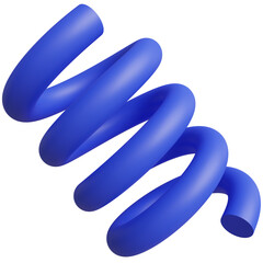 3d render of spiral shape for decoration.