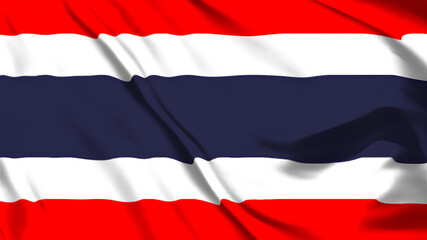 タイの国旗がはためいています。