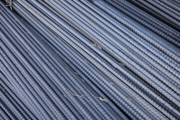Fototapeta premium Housing Construction. Steel Reinforcement Bars rebar