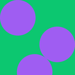 Balls in square flat illustration