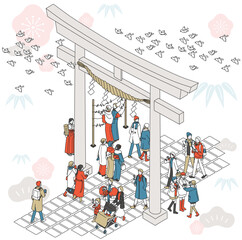 初詣　イメージ