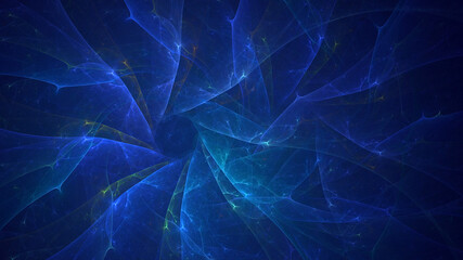 3D rendering abstract colorful fractal light background