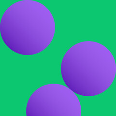 Balls in square gradient illustration