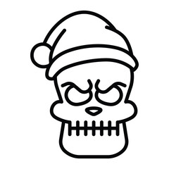 Skull head icon vector on trendy design