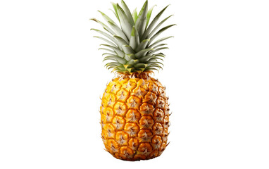 Pineapple on white transparent background