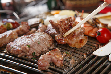 grill barbecue meat cooking