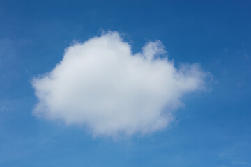 cumulus humilis clouds in blue sky