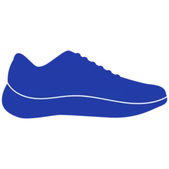 Selbstklebende Fototapeten Running shoe silhouette illustration © CrafteryCo.