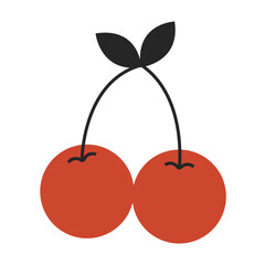 Cherry flat illustration